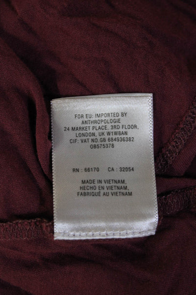 Moulinette Soeurs Anthropologie Womens Blouson Brown Midi Dress Size XS