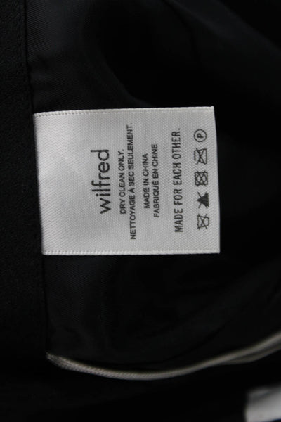 Wilfred Women Mini Wrap Skirt Dark Gray Wool Cashmere Size 2