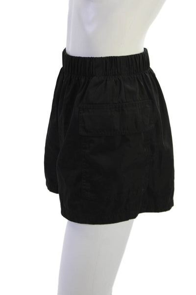 ATM Unisex Cargo Shorts Black 100% Polyester Army Size S