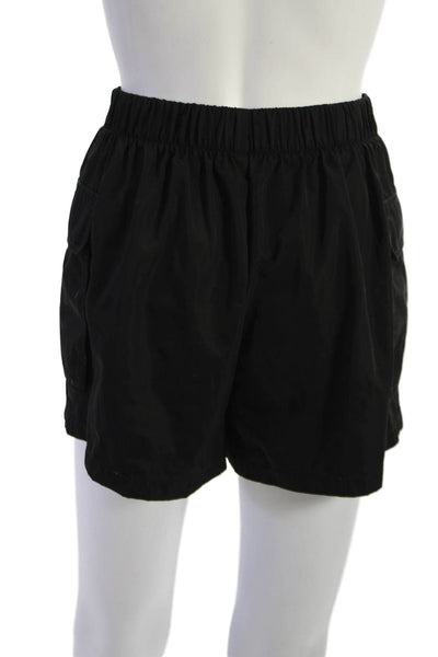 ATM Unisex Cargo Shorts Black 100% Polyester Army Size S
