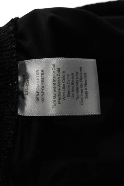 ATM Unisex Cargo Shorts Black 100% Polyester Army Size S