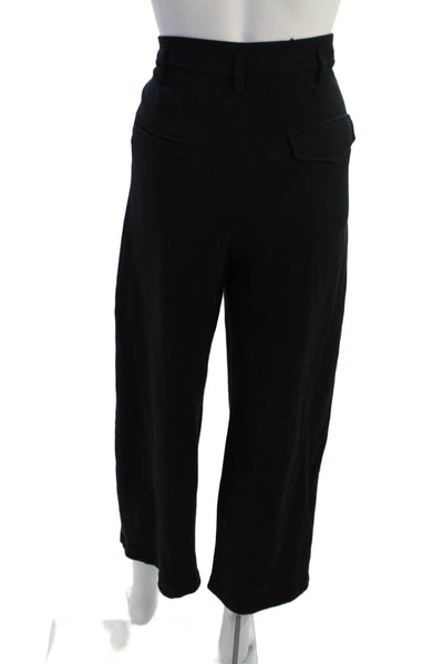 Sonia Rykiel Women Cropped Dress Pants Black Button Size S