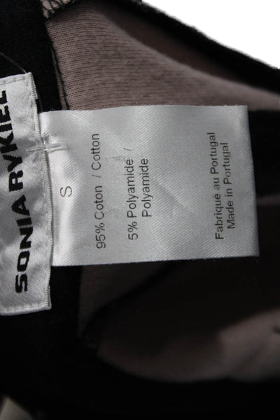 Sonia Rykiel Women Cropped Dress Pants Black Button Size S