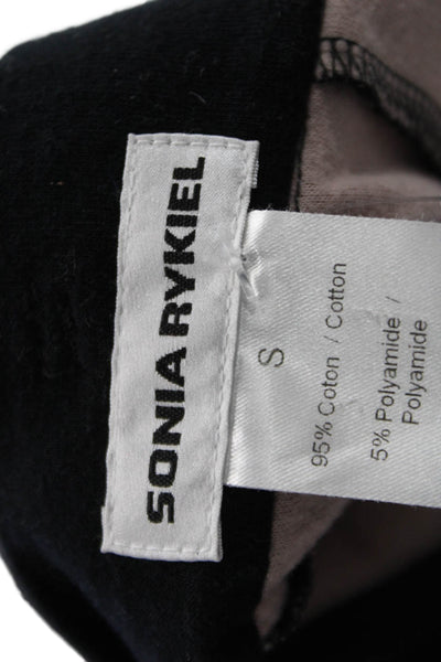 Sonia Rykiel Women Cropped Dress Pants Black Button Size S