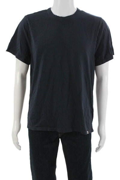 Madewell Mens Dark Blue Cotton Crew Neck Short Sleeve T-Shirt Size M