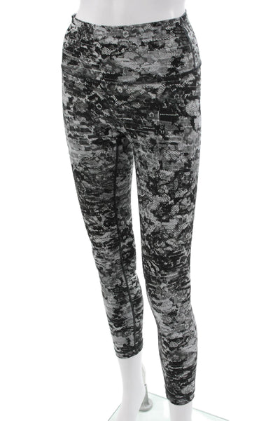 Lululemon Women Ankle Camo Black Leggings Size 6