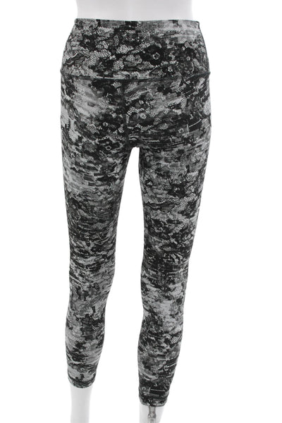 Lululemon Women Ankle Camo Black Leggings Size 6