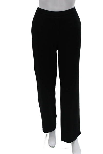 Theory Womens Dress Pants Black Triacetate Polyester Blend Size PP