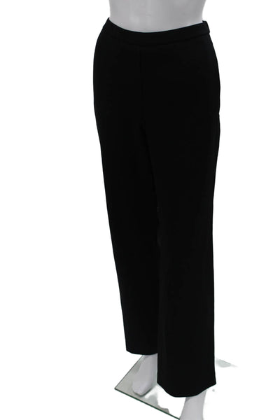 Theory Womens Dress Pants Black Triacetate Polyester Blend Size PP