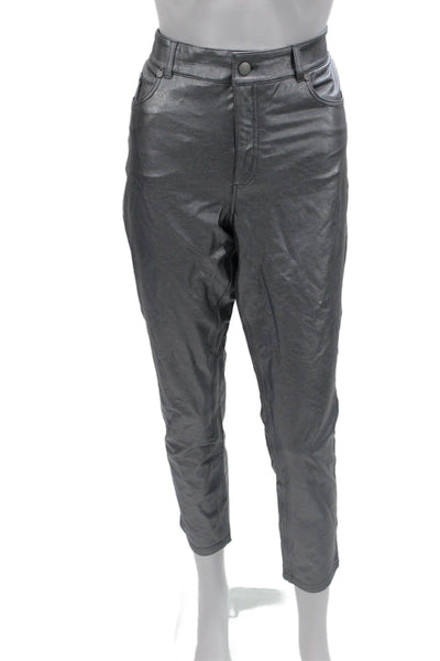 Commando Women Ankle Cropped Pants Dark Gray Size M