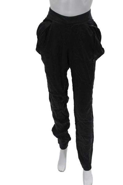 Kaelen Women Harem Pants Black Cupro Modal Inseam 36 Size 4