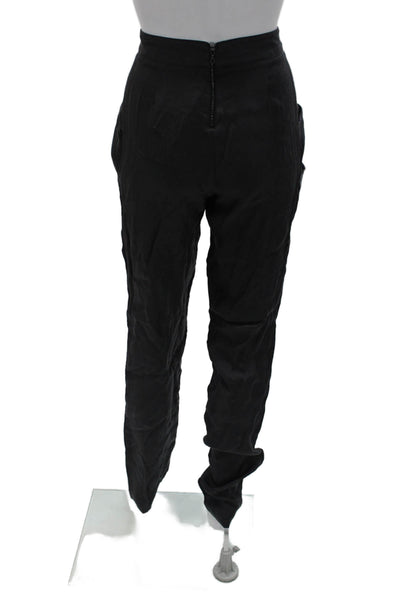 Kaelen Women Harem Pants Black Cupro Modal Inseam 36 Size 4