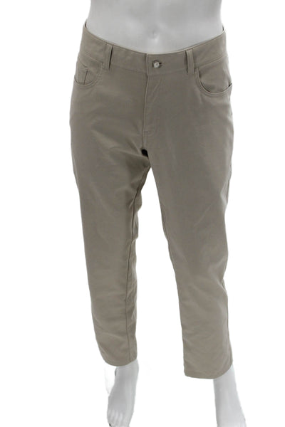 Peter Millar Mens Chino Pants Beige Polyester 30 Inseam Size 34