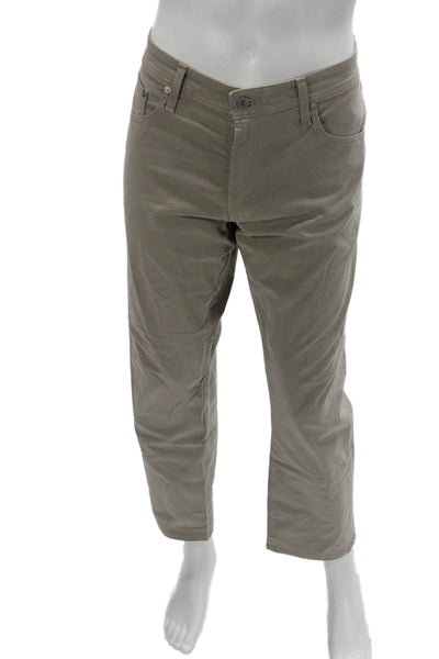 AG Adriano Goldschmied Mens Chinos Beige Button Size 34