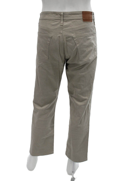 AG Adriano Goldschmied Mens Chinos Beige Button Size 34