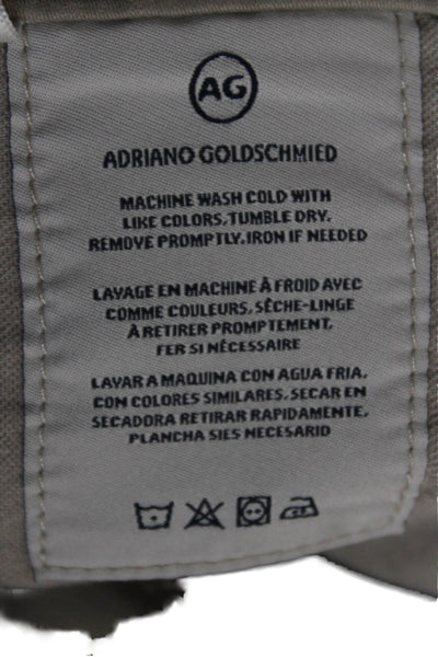 AG Adriano Goldschmied Mens Chinos Beige Button Size 34