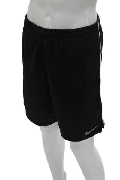 Nike Mens Sweat Shorts Black Sports Nylon Cotton Blend Size L