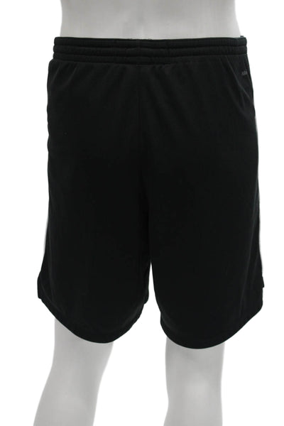 Nike Mens Sweat Shorts Black Sports Nylon Cotton Blend Size L