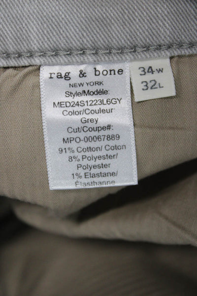 Rag & Bone Mens Cropped Ankle Pants Gray Size 34