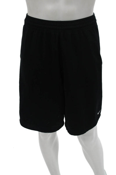 Nike Mens Sweat Shorts Black 100% Polyester Sports Size XL