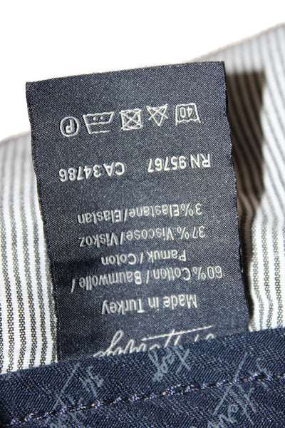 34 Heritage Mens Cropped Ankle Chino Pants Beige Button Size 34