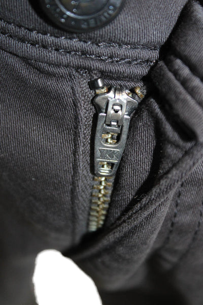 DU/ER Mens Cropped Black Pants Cotton Tencel Stretch Size 34