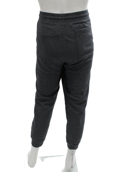 J Crew Mens Jogger Sweatpants Dark Gray Drawstring Elastic Waist Size L