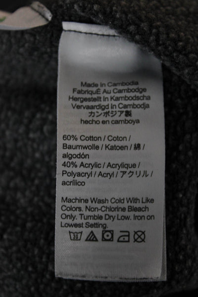 J Crew Mens Jogger Sweatpants Dark Gray Drawstring Elastic Waist Size L