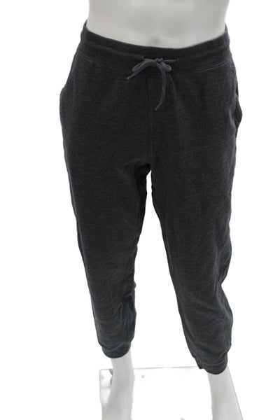 J Crew Men Dark Gray Jogger Sweatpants Drawstring Elastic Waist Size L