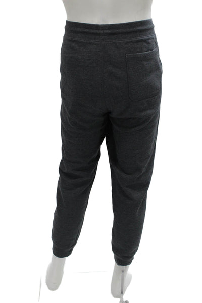 J Crew Men Dark Gray Jogger Sweatpants Drawstring Elastic Waist Size L