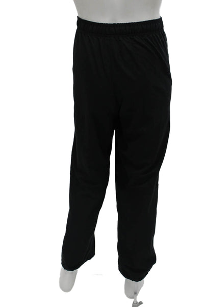 Nike Mens Sweatpants Black Recycled Polyester Elastic Drawstring Sports Size L