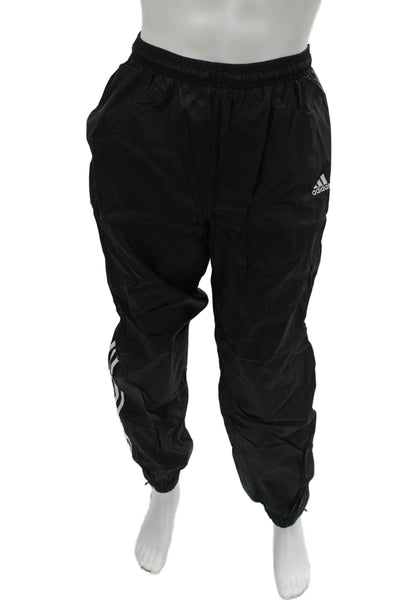 Adidas Mens Black Windbreaker Pants Nylon Big Tall Size M