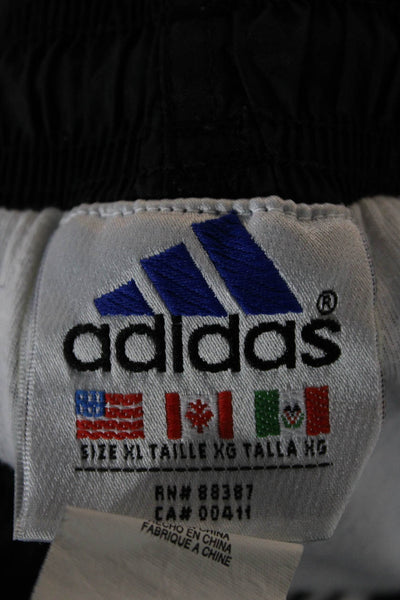 Adidas Mens Black Windbreaker Pants Nylon Big Tall Size M