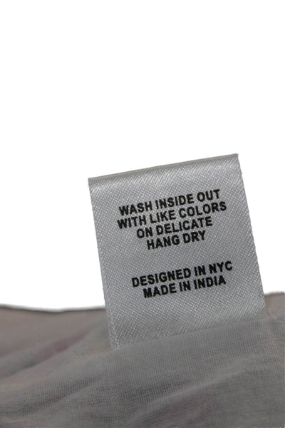 Katie J Girls Smocked Waistband Floral Tiered A Line Skirt White Pink Size XL