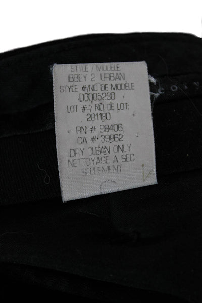 Theory Womens Ankle Cropped Dress Pants Black Size 0