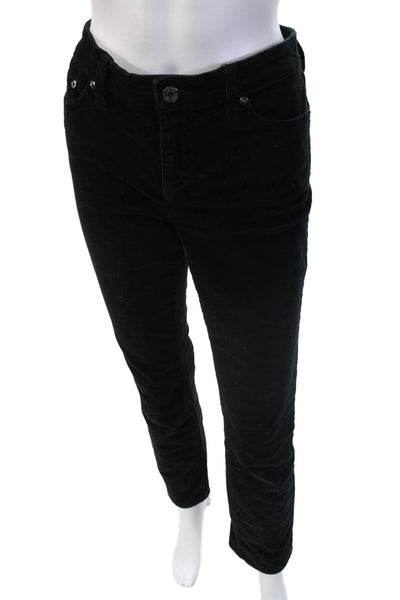 Lauren by Ralph Lauren Unisex Black Pants Button Closure Solid Size 4