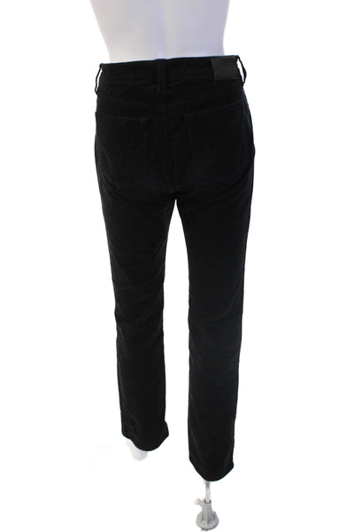 Lauren by Ralph Lauren Unisex Black Pants Button Closure Solid Size 4