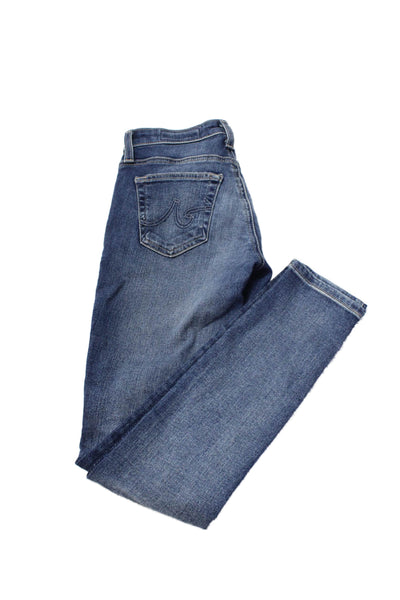 AG Adriano Goldschmied Women Skinny Ankle Jeans Blue Mid Rise 27 Size 23