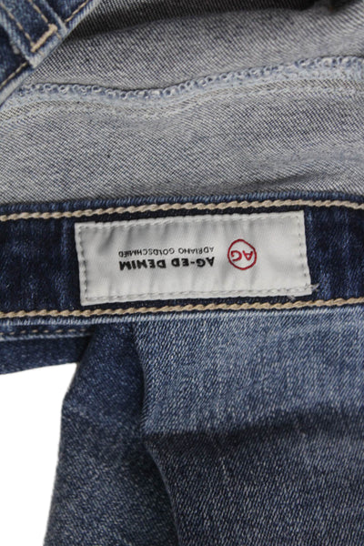 AG Adriano Goldschmied Women Skinny Ankle Jeans Blue Mid Rise 27 Size 23