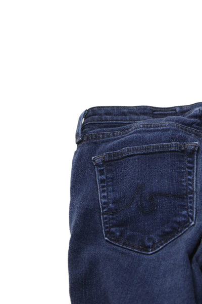 AG Adriano Goldschmied Unisex Skinny Jeans Dark Blue Mid Rise Size 23