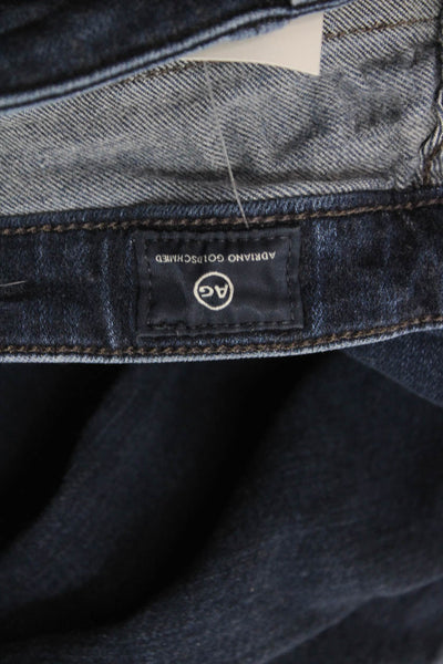 AG Adriano Goldschmied Unisex Skinny Jeans Dark Blue Mid Rise Size 23
