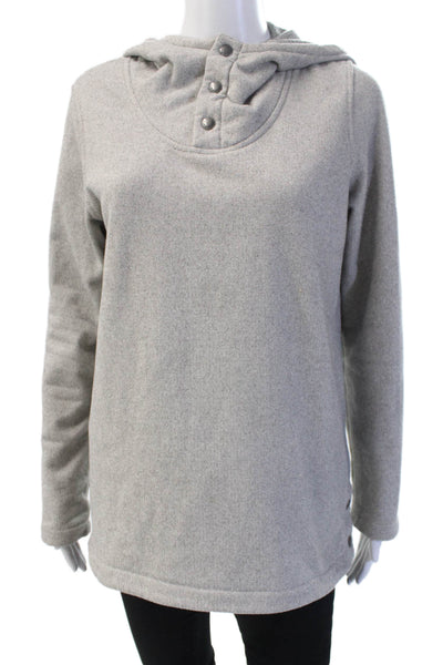 The North Face Womens Henley Hoodie Gray Size M