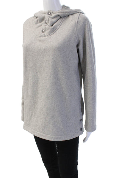 The North Face Womens Henley Hoodie Gray Size M