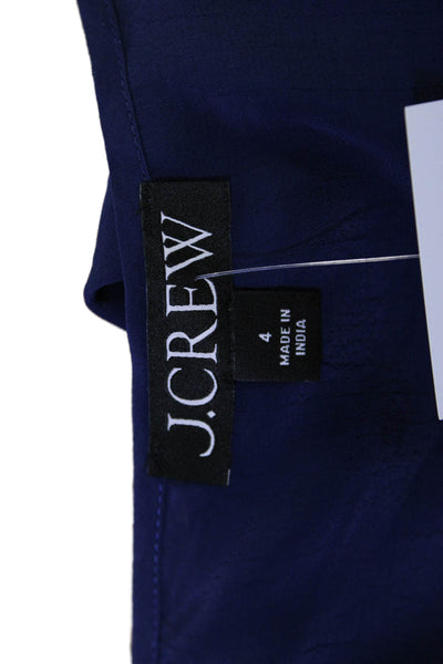 J Crew Womens Dark Blue V-Neck Spaghetti Strap Camisole 100% Viscose Size 4