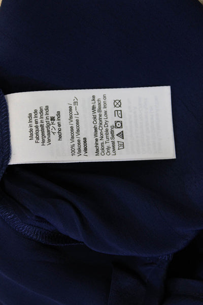 J Crew Womens Dark Blue V-Neck Spaghetti Strap Camisole 100% Viscose Size 4