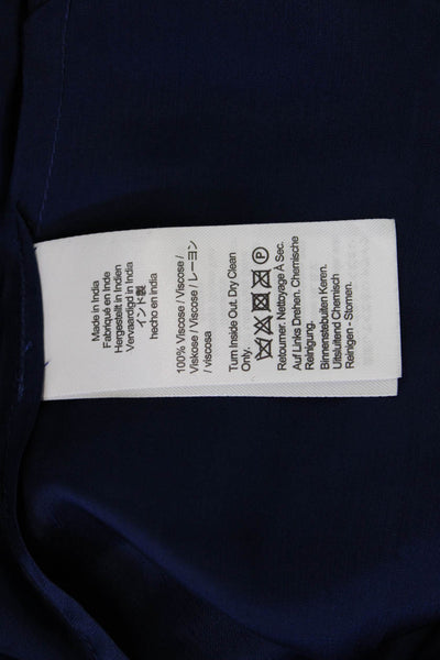 J Crew Womens Dark Blue V-Neck Spaghetti Strap Camisole 100% Viscose Size 4