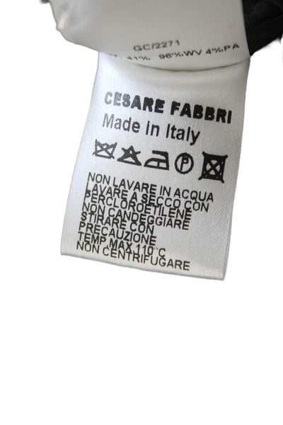 Cesare Fabbri Women Collared Brown Khadi Cotton Jacket Size 42