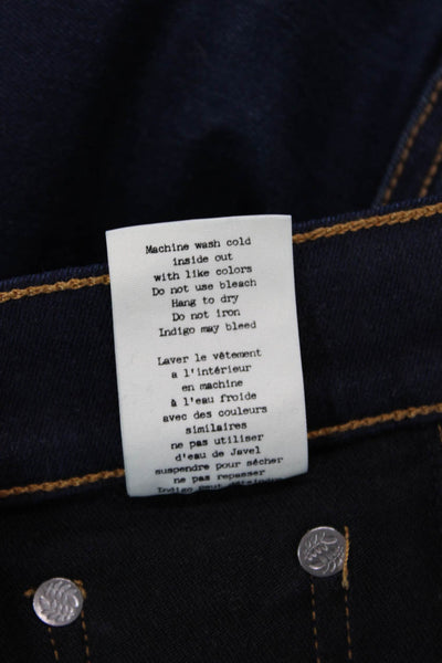 Rag & Bone Jean Womens Skinny Jeggings Dark Blue Size 24