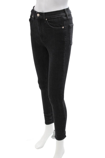 Rag & Bone Womens Ankle Skinny Jeans Black Size 24