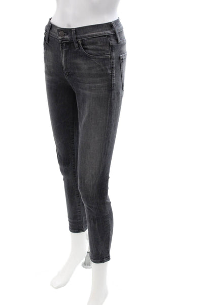 Citizens of Humanity Women Ankle Skinny Dark Gray Jeans Size 24
